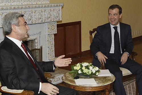 Встреча президентов России и  Армении