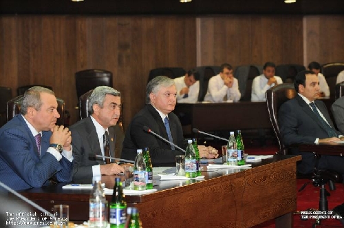 ՀՀ քաղաքական կուսակցությունների ղեկավարների հետ հանդիպման ժամանակ նախագահ Սերժ Սարգսյանի ելույթը