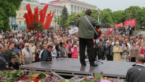 Լուգանսկում ցույց է՝ ի պաշտպանություն հանրաքվեի