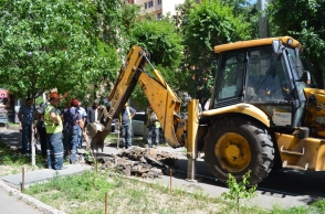 Քոչարի փողոց. ջրի տնտեսումը կկազմի 15 լիտր վայրկյանում