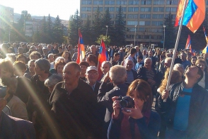 В Раздане прошел совместный митинг ППА, АНК и «Наследия» (видео)