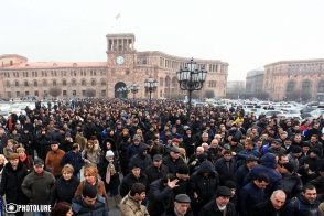 Ցույց՝ ի պաշտպանություն Արտակ Խաչատրյանի (տեսանյութ)