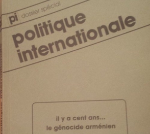 «Politique Internationale» հանդեսը Հայոց ցեղասպանության 100-րդ տարելիցին նվիրված համար է հրապարակել