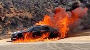 Այրվել է ավտոմեքենա. վարորդը տեղում մահացել է