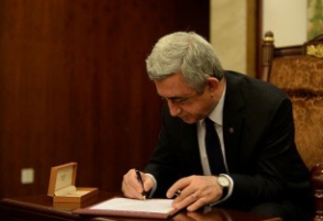 Սերժ Սարգսյանը ստորագրել է ԱԺ ընդունած օրենքը