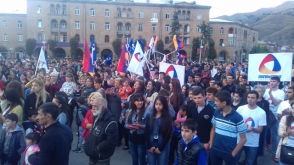 Шествие и митинг партии «Консолидация» в Ванадзоре