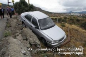 Սարավան-«Զանգեր» հատվածում ավտոմեքենան ընկել է ձորը