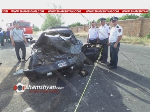 Աշտարակ-Գյումրի ճանապարհին բախվել են Mercedes Sprinter-ն ու Lada-ն. կա 6 վիրավոր