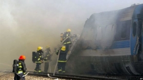 На поезде Баку-Тбилиси начался пожар