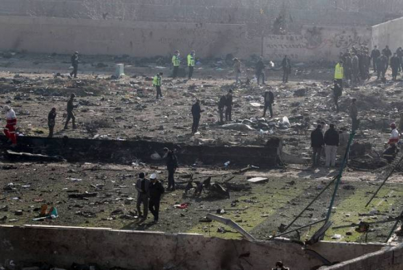 В Тегеране сообщили, что разбившийся украинский «Boeing 737» загорелся в воздухе