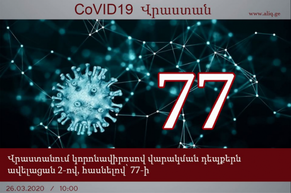 В Грузии число инфицированных коронавирусом увеличилось до 77
