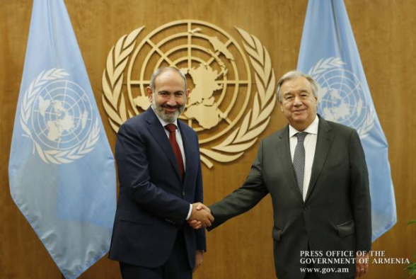 Пашинян представил генсеку ООН ситуацию, создавшуюся в результате провокаций Азербайджана