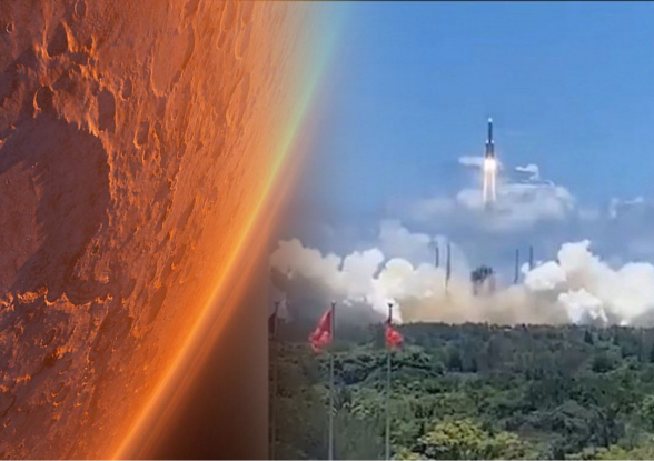 Китай отправил к Красной планете свой первый марсоход (видео)