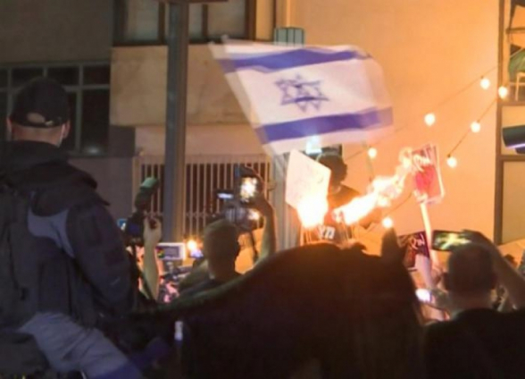 Полиция задержала 55 участников акции протеста у резиденции Нетаньяху