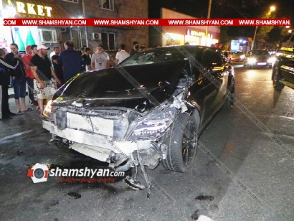 Շղթայական ավտովթար Երևանում. բախվել են Mercedes-ը, KIA-ն, Opel-ն ու Ford Transit-ը. կան վիրավորներ