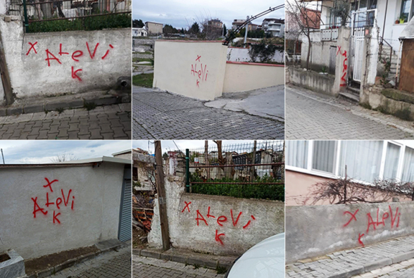 Թուրքիայում անհայտ անձինք ալևիների տների պատերին ռասիստական գրություն են թողել
