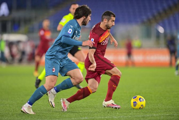 «Рома» уступила «Милану»: Мхитарян отыграл весь матч (видео)