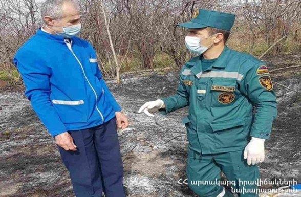 Ոսկեվազ գյուղում հայտնաբերվել է այրված դի
