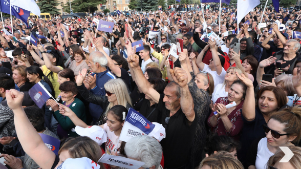 Митинг блока «Армения» в Раздане (видео)