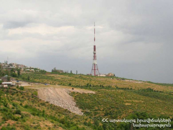 Հրդեհ հեռուստաաշտարակի մոտակայքում․ դեպքի վայր է մեկնել երկու մարտական հաշվարկ