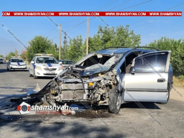 Արարատի մարզում բախվել են Opel Zafira-ն ու ZIL-ը, վերջինս կողաշրջվել է․ կա զոհ