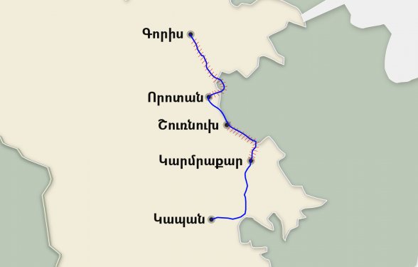 Какие участки трассы Горис-Капан закрыты азербайджанскими ВС