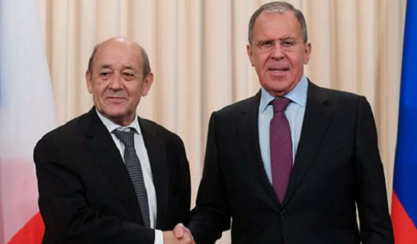 Ռուսաստանի և Ֆրանսիայի ԱԳ նախարարները քննարկել են իրավիճակը ԼՂ-ում, կարևորել ԵԱՀԿ Մինսկի խմբի ձևաչափը