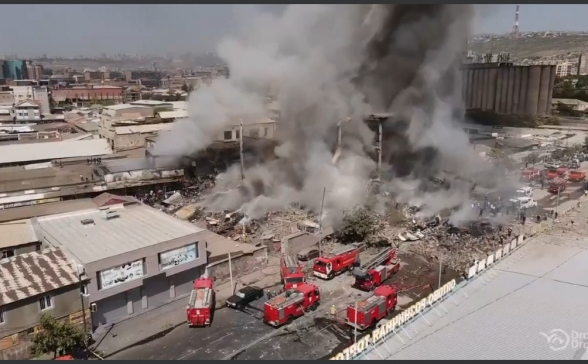 ТЦ «Сурмалу» после взрыва: кадры с дрона