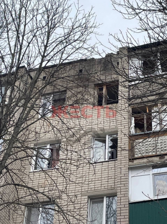 В Белгороде дрон врезался в многоквартирный дом