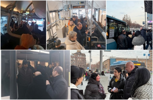 Бойкот продолжается: представители движения «Мать Армения» и граждане против подорожания транспорта (видео)