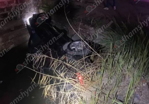 Արգավանդում 24-ամյա վարորդը «Mercedes»-ով հայտնվել է ջրատարում