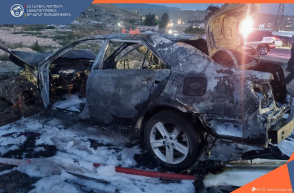 Առինջում հրդեհի բռնկմամբ ՃՏՊ- հետևանքով տուժել է երեք մարդ