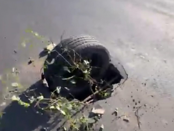 Հերթական դիտահորի փլուզման դեպքը Մյասնիկյան պողոտայում (տեսանյութ)