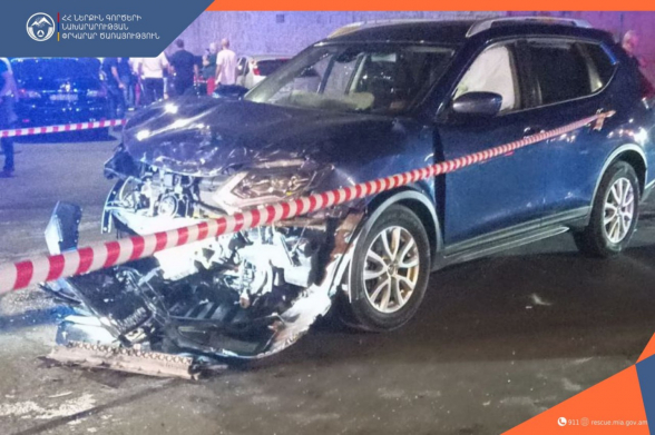 Երևանում բախվել են «Nissan»-ը և «Honda»-ն․ կա 2 տուժած