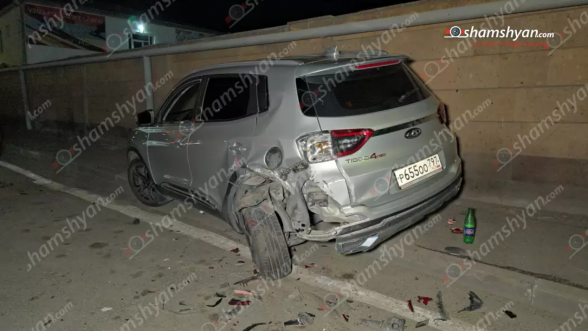 «Hyundai Sonata»-ն վրшերթի է ենթարկել հետիոտնին, ապա բախվել վերջինիս «Chery Tiggo»-ին