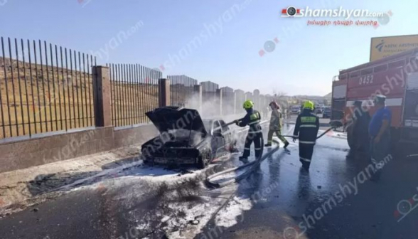 «Չայնիի» ոլորաններում «Mercedes» է այրվել, դարձել ոչ շահագործելի