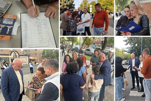 Акция партии «Мать Армения» в защиту Церкви (видео)