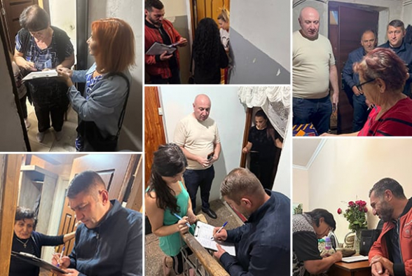 Акция партии «Мать Армения» в Эчмиадзине: день 7-ой (видео)