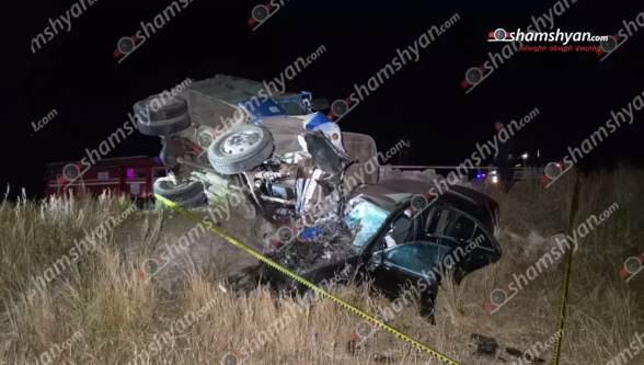 Արագածոտնի մարզում «Mercedes»-ի և քարով բարձված «ԶԻԼ»-ի մասնակցությամբ ավտովթարի հետևանքով հիվանդանոց տեղափոխված «Mercedes»-ի 18-ամյա վարորդը մшհшցել է