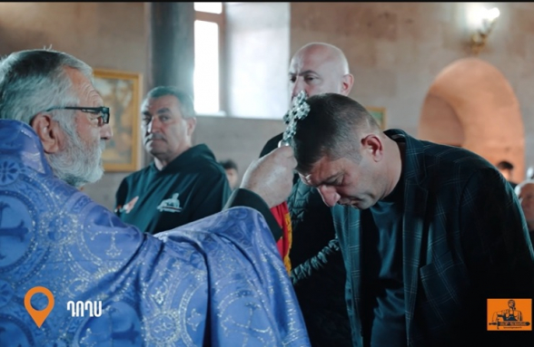 Представители партии «Мать Армения» посетили церковь Святого Степаноса в селе Дохс (видео)