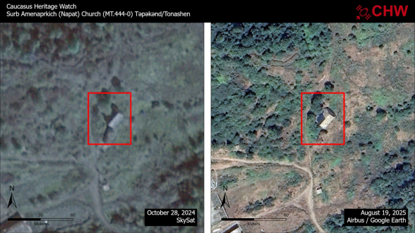 Азербайджанцы повредили монастырь Святого Всеспасителя в Арцахе