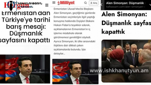 Թուրքական մամուլի «ծագող աստղը». Ալեն Սիմոնյանին փառաբանում են