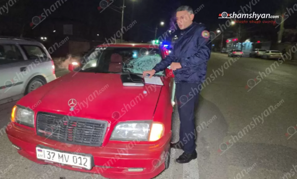 «Mercedes»-ը Արցախի պողոտայում վրшերթի է ենթարկել փողոցն արգելված հատվածով անցնող հետիոտնին