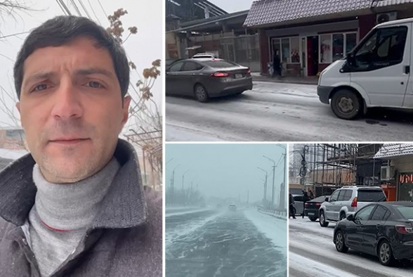 Էջմիածինը ձյան տեղումներից հետո անտերության է մատնվել (տեսանյութ)