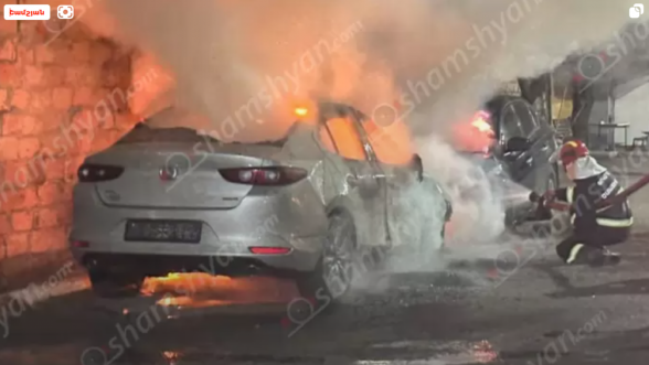 Ավան-Առինջի ավտոտեխսպասարկման կետում հրդեհ է բռնկվել «Mazda»-ում և «Nissan»-ում