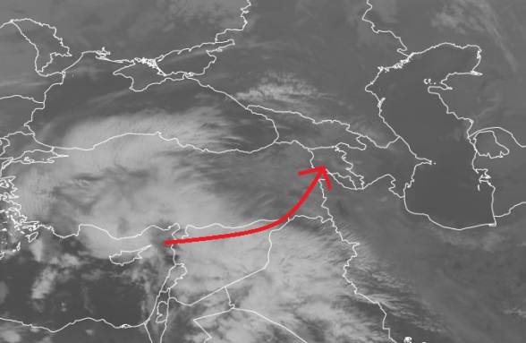 Միջերկրածովյան ցիկլոնը մոտենում է մեր սահմաններին